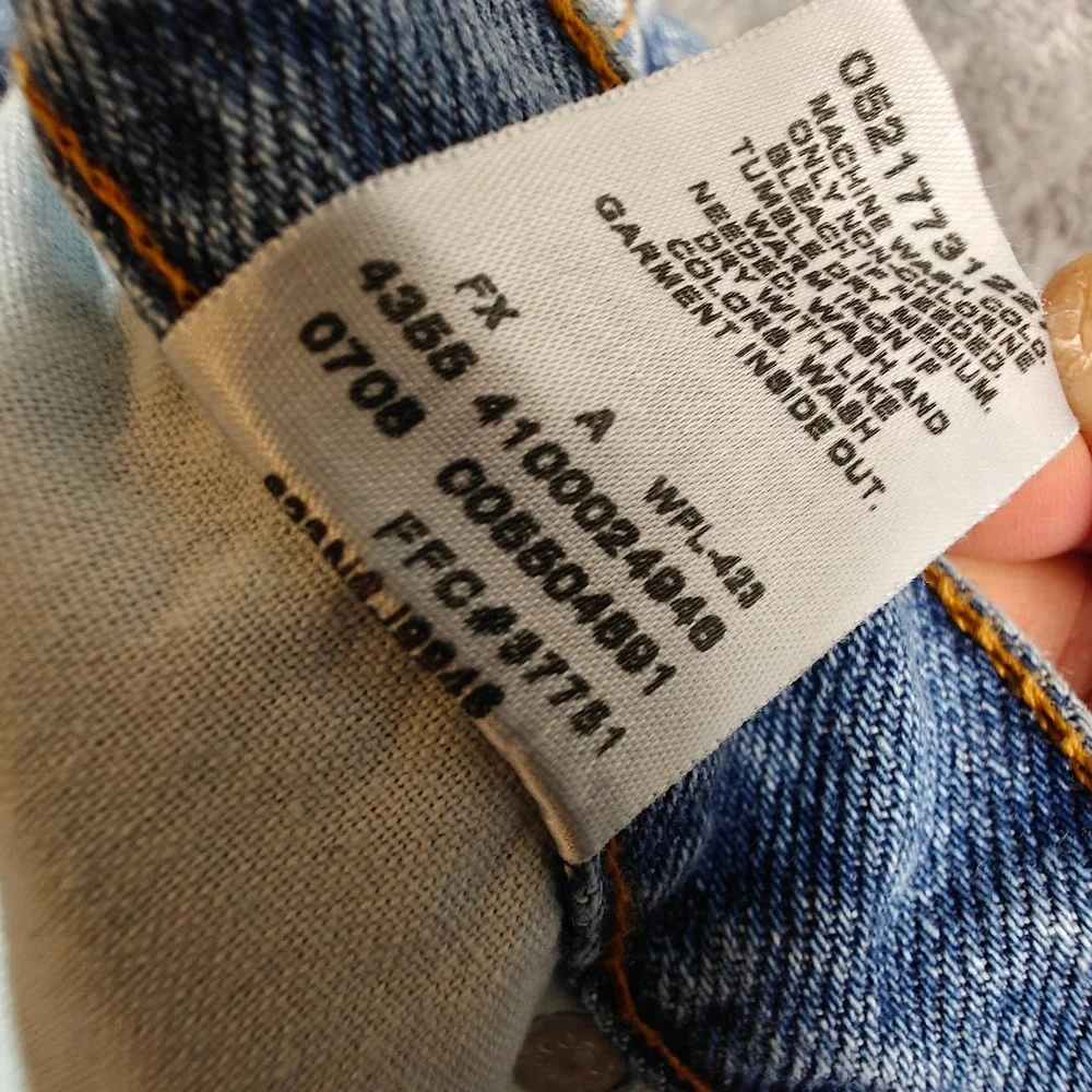 Levis these maintain finishing